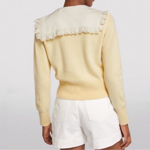 Sandro wool sweater with removable collar - Picture 5 of 8